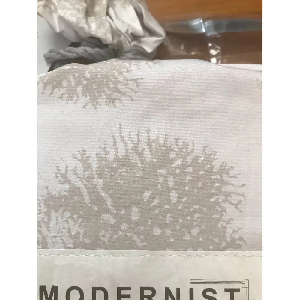 Modernist by Ron Chereskin Sheet Set Sz King Taupe & White NWT